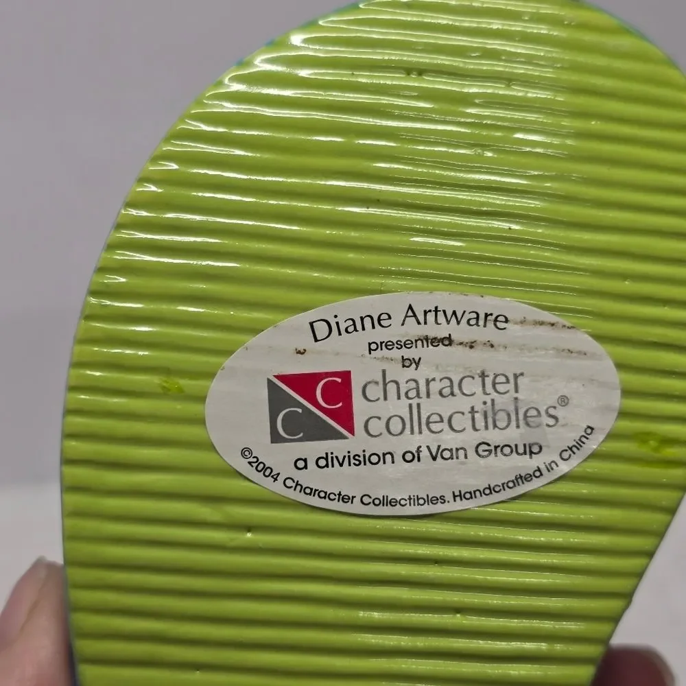 Diane Artware Ceramic Flip Flop “Cherry Cobbler” Votive Candle Holder Y2K Summer